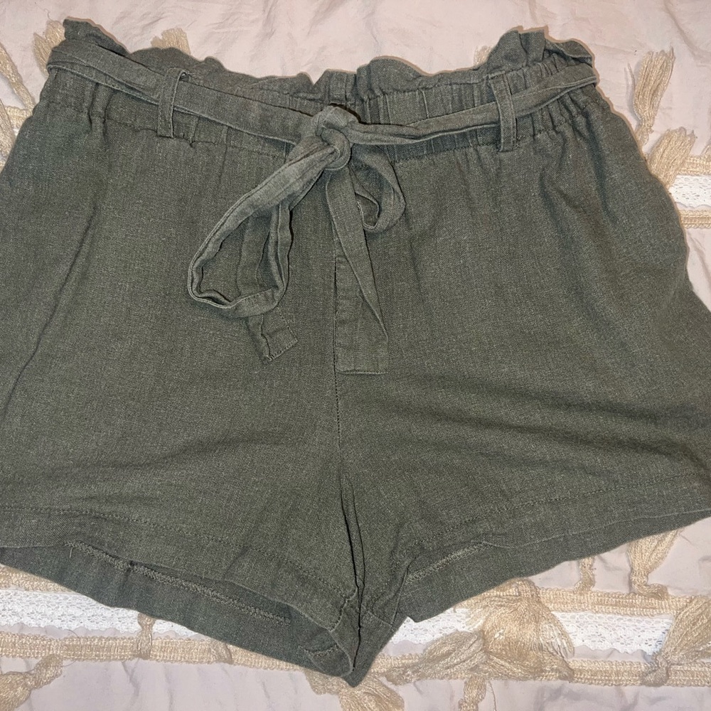 Have Green High Waist Relaxed Shorts